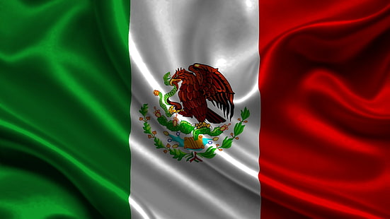 メキシコ、アトラス、旗、シンボル、エンブレム、 HDデスクトップの壁紙 HD wallpaper
